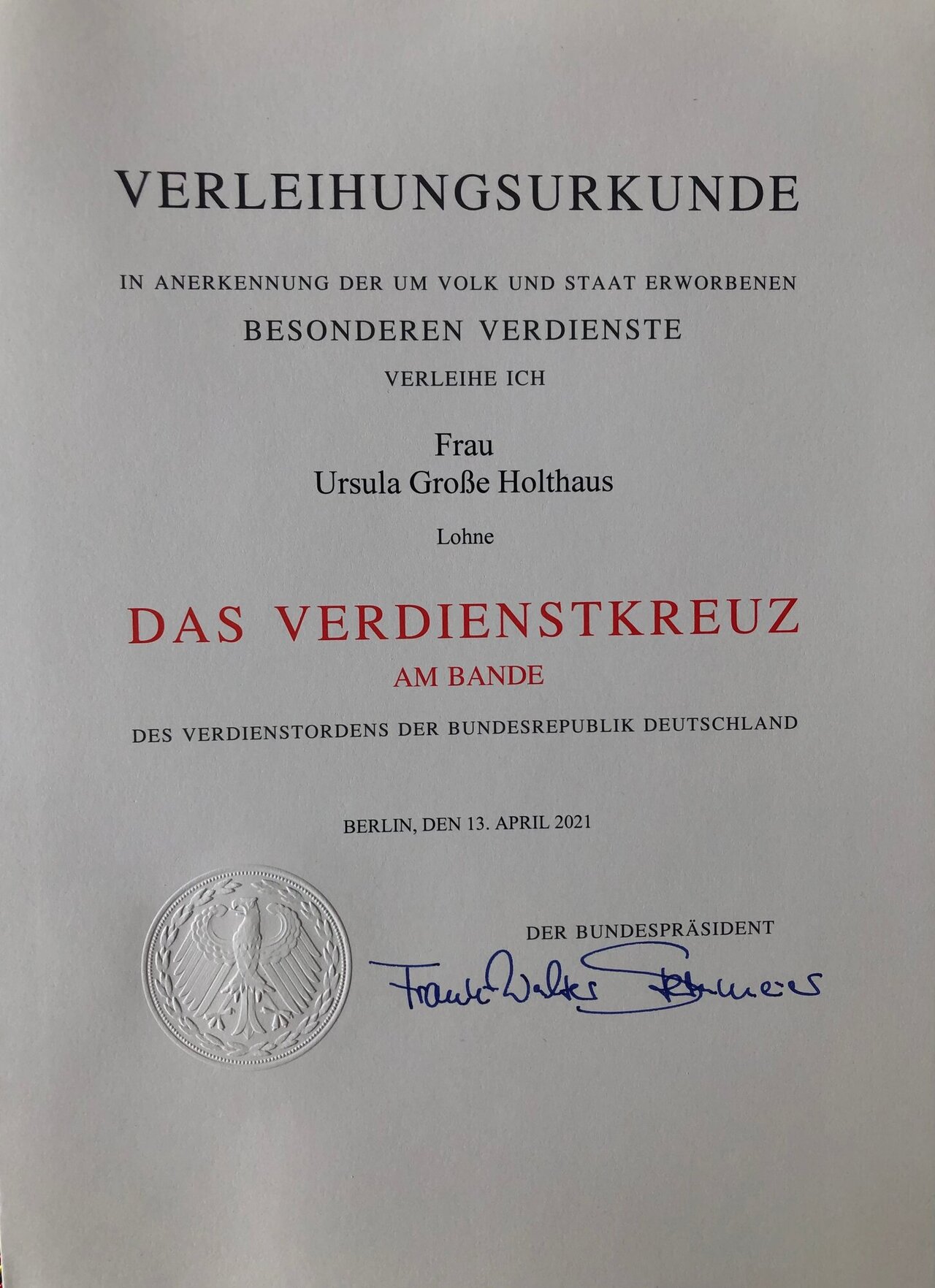 Die Ehrung ist für sie eine große Motivation Image 2
