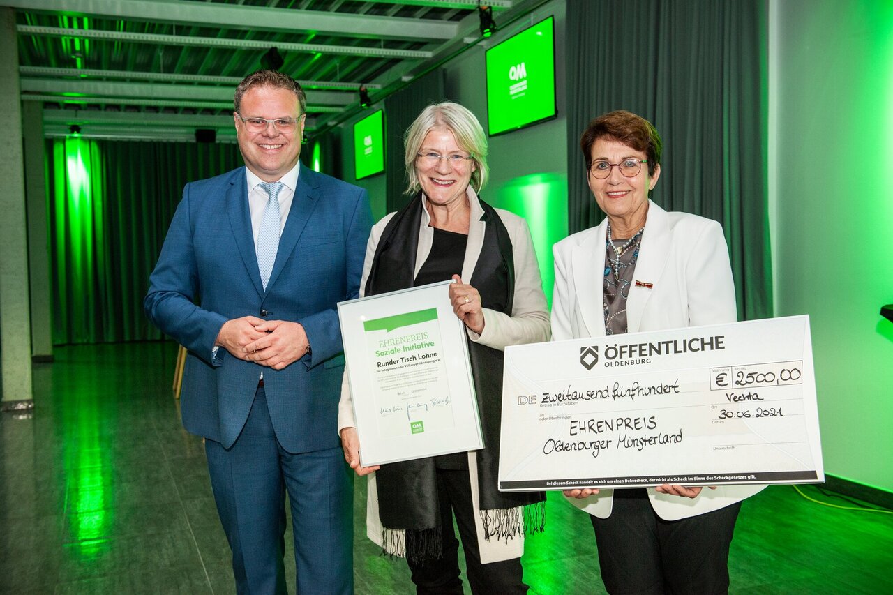 Runder Tisch Lohne erhält Ehrenpreis 2020 des Verbundes OM für Soziale Initiative Image 1